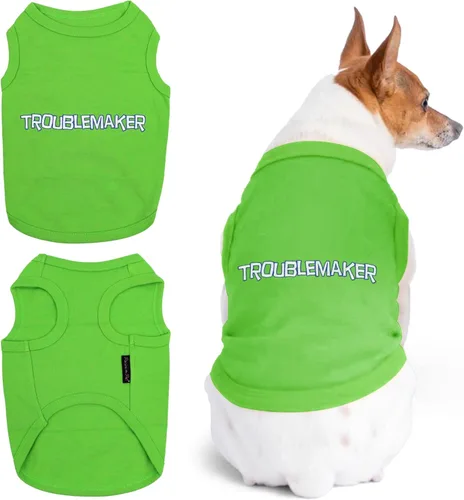 Miniatura 10 de Parisian Pet Camisa para perros – Camisas para perros pequeños – Ropa negra sin mangas para cachorros – Ropa transpirable para perros – Ropa