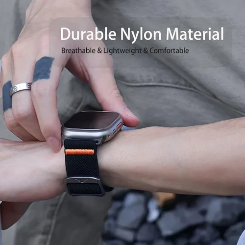 Miniatura 6 de Lamshaw Compatible con correas de reloj Moto Watch 120, 0.787 in, 0.866 in, correas de repuesto de nailon ajustables de liberación rápida Solo Loop