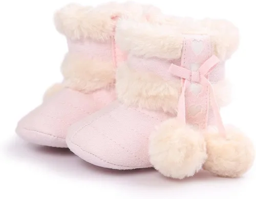 Miniatura 4 de Botas Estamico de invierno con lazo de nieve de felpa para niña