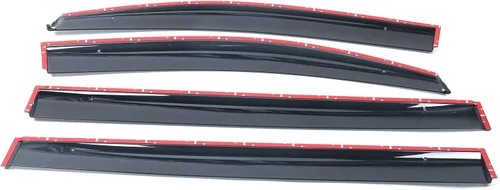 Miniatura 8 de IKON MOTORSPORTS Visor para ventana, compatible con Toyota Sienna 2011-2020, visor de ventana de policarbonato inyectado para proteger de la lluvia