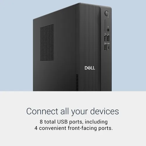 Miniatura 4 de Dell Escritorio AMD Slim DS1265 - Procesador AMD Ryzen™ 5 150, AMD Radeon™ 660M, memoria DDR5 de 16 GB de 4800 MT/s, SSD M.2 de 512 GB, teclado