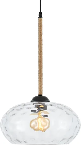 Miniatura 15 de Lámpara Colgante de Vidrio Moderna de Latón 1 Luz Individual con Cúpula Luminarias Colgantes para Isla de Cocina Comedor Pasillo, Diámetro 9 Latón