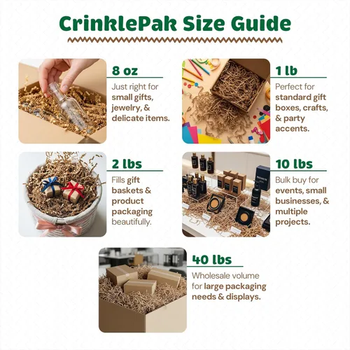Miniatura 3 de Relleno de papel arrugado de 10 libras fabricado en EE. UU. Relleno de papel triturado para embalajes de envío, envoltorios de regalo, excelente