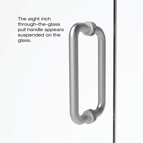 Miniatura 3 de Basco Shower Door CELA9355872XPBN Celesta - Puerta y panel de ducha oscilante, níquel cepillado, 57-58 pulgadas de ancho x 72 pulgadas de alto