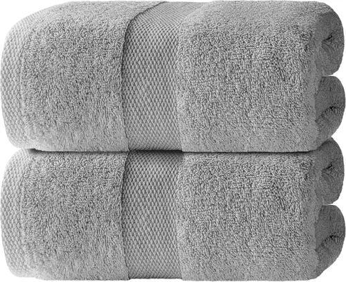 Miniatura 34 de Toallas de mano blancas clásicas para baño [paquete de 12] Toallas de mano de algodón a granel para gimnasio, cocina y spa, 16x27 pulgadas, toallas