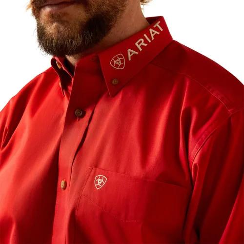 Miniatura 93 de Ariat Camisa de sarga con logotipo del equipo para hombre