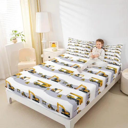 Miniatura 32 de Sábana bajera de galaxia tamaño individual, juego de ropa de cama con purpurina degradado para niños, niñas, niños y mujeres, decoración