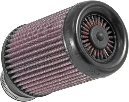 K&N Filtro de aire universal X-Stream con abrazadera: alto rendimiento, Premium, Filtro de repuesto: Diámetro de la brida: 2.4375 in, Altura del