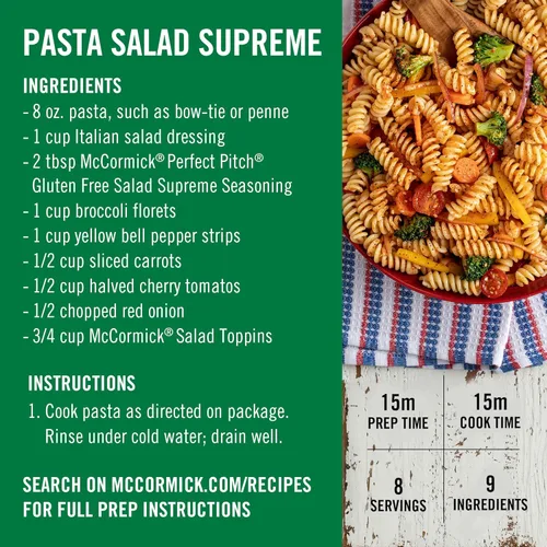 Miniatura 10 de McCormick Perfect Pinch Salad Supreme Seasoning, 8.25 onzas (paquete de 6)
