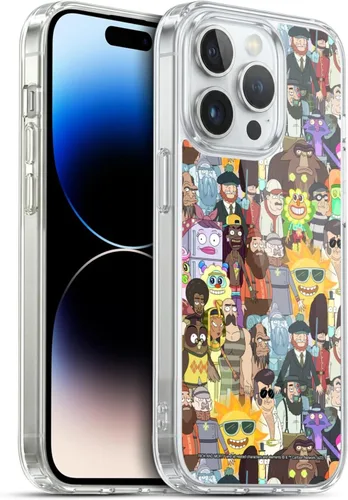 Miniatura 126 de Head Case Designs Funda de gel con licencia oficial de Rick and Morty Aliens Season 3 [protección de grado militar] compatible con Apple iPhone 12