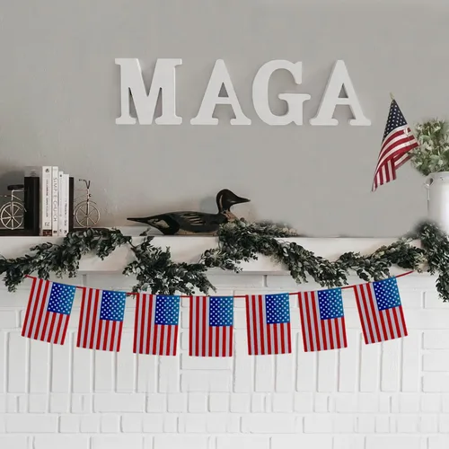 Miniatura 8 de AOCEAN MAGA Letras de madera blanca de 8 pulgadas, letras de madera sin terminar para pared, letras decorativas de pie en rodajas, decoración