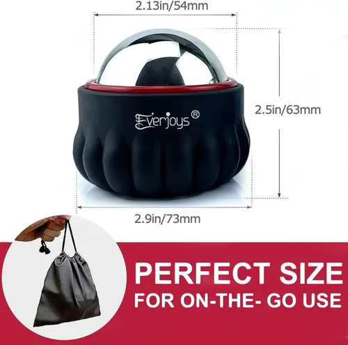 Miniatura 6 de Everjoys Bola de rodillo de hielo de masaje, masajeador de alivio de terapia de frío y calor, masaje de tejido profundo, herramienta de masajeador