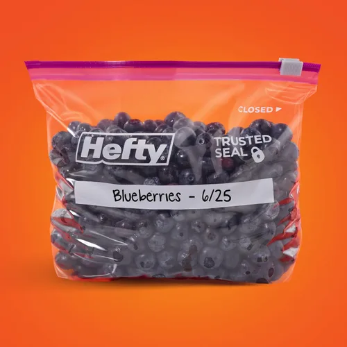Miniatura 6 de Hefty Bolsas de almacenamiento deslizantes, tamaño de cuarto de galón, 20