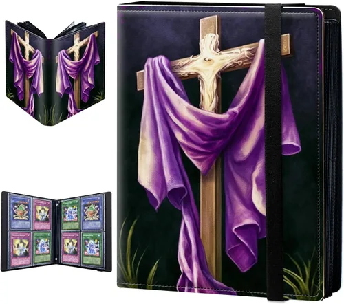 Miniatura 9 de Carpeta de tarjetas intercambiables, 4 bolsillos para tarjetas intercambiables, soporte para tarjetas de intercambio de tarjetas, bolsillos de doble