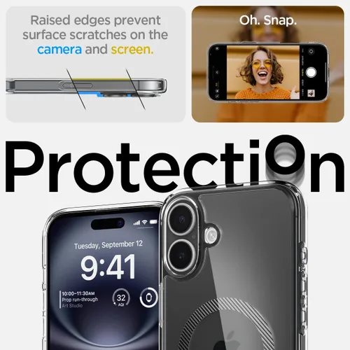Miniatura 61 de Spigen Funda para iPhone 13 Mini, ultra híbrida MagFit [antiamarilleo] [compatible con Magsafe] - Transparente