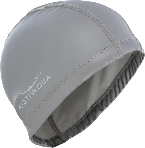 Miniatura 2 de Gorro de natación de Spandex con capa protectora/ Gorro de natación cómodo para mujeres, hombres, adultos y niños Plata - Tamaño adulto
