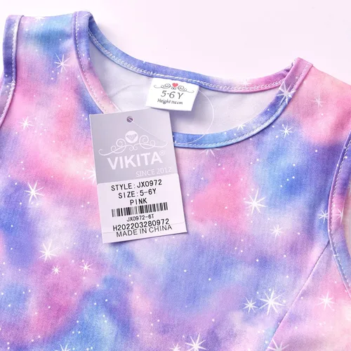Miniatura 2 de VIKITA Vestidos de verano sin mangas para niñas de 2 a 12 años