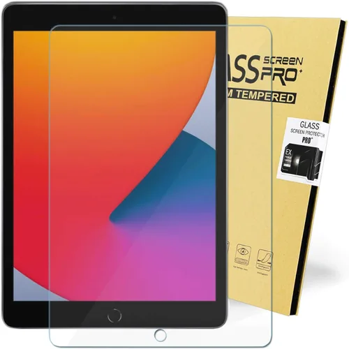 Miniatura 4 de KIQ Funda protectora protectora de pantalla de vidrio templado para iPad 9, 8, 7, 10.2, transparente, sensible al tacto, resistente a los arañazos