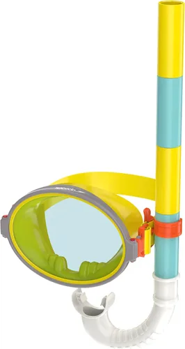 Speedo Máscara de natación unisex para niños Lido Collection Máscara y Snorkel Gaviota/Celeste