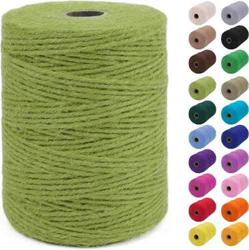 Miniatura 42 de JeogYong - Cuerda de yute de 3 mm, 99,9 m, cuerda natural gruesa para jardín, ideal para manualidades, exterior, jardinería, envoltorios de regalo