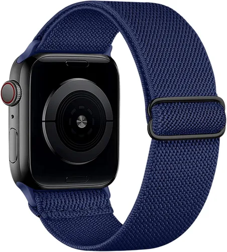 Miniatura 37 de Correa elástica de nailon compatible con Apple Watch Series 11, 10, 9, 8, 7, 1.811 in, 1.772 in, 1.654 in, 1.614 in, Ultra 3, 2, 1.929 in, Series 6
