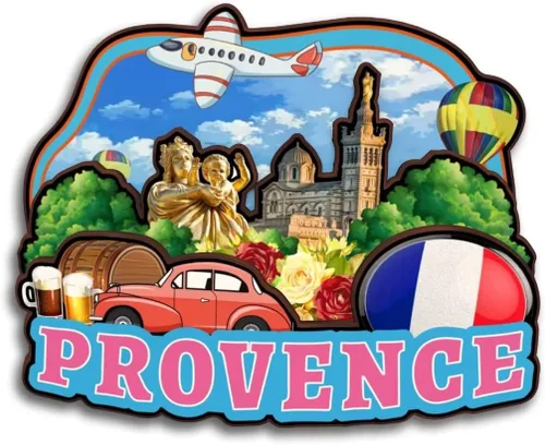 Miniatura 32 de Toulon Provence-Alpes-Cote d'Azur Francia - Imán para nevera Colección de madera 3D Madera hecha a mano recuerdos de la ciudad de viaje, imán