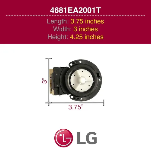Miniatura 6 de LG, 4681EA2001T, Bomba de desagüe para lavadora