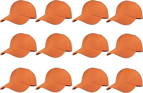 Miniatura 13 de Gorras de béisbol con correa trasera ajustable, lisas, negras, 12