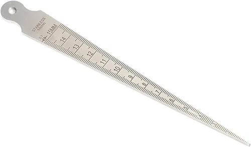 Miniatura 2 de 0.039-0.591 in/1/32-5/8 prueba de calibre de soldadura cónico inoxidable pulgada de inspección del soldador cubital pulgada y métrica para medir