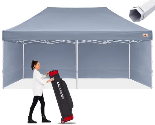 Miniatura 9 de ABCCANOPY - Tienda de campaña con dosel de primera calidad, sombra instantánea comercial, 10 x 15, serie premium, gris