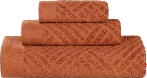 Miniatura 92 de Superior Juego de 6 toallas de 100% algodón egipcio de 500 GSM, 6 piezas, 2 caras, 2 manos, 2 toallas, ideal para baño, cocina o playa, de secado