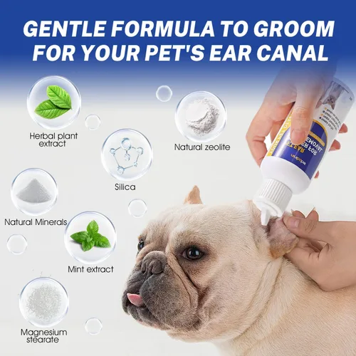 Miniatura 3 de Herramienta de depilación de orejas de perro con polvo para orejas – Pinzas de bloqueo curvadas de 5.5 pulgadas – Ayuda a eliminar el exceso de pelo