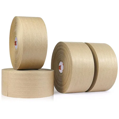 Miniatura 8 de TAPEBEAR Cinta activada por agua de 2.75 pulgadas x 377 pies, cinta engomada reforzada con fibra, cinta de papel kraft ecológica, cinta de embalaje