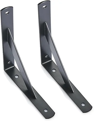 Miniatura 8 de Soporte de esquina industrial moderno y resistente, soportes de ángulo de soporte para estantes, soportes en L, soportes flotantes resistentes