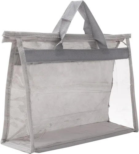 PATIKIL Bolsas de polvo para bolso, organizador de almacenamiento transparente para bolso, tamaño S, PVC, a prueba de polvo, protector transparente