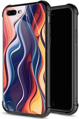 Miniatura 8 de ZHEGAILIAN Funda para iPhone 7/8 Plus, protección de grado militar, esquinas a prueba de golpes, funda antiarañazos para iPhone 7/8 Plus, girasol