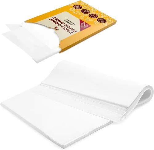 Miniatura 6 de Katbite - Hojas de papel pergamino de 12x16 pulgadas con líneas de cuadrícula, papel para hornear precortado, antiadherente y resistente, papel