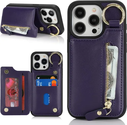 Miniatura 13 de Havaya Funda MagSafe compatible con iPhone 14 Pro Max con tarjetero - Funda magnética desmontable 2 en 1 - Ranuras para tarjetas de crédito de carga
