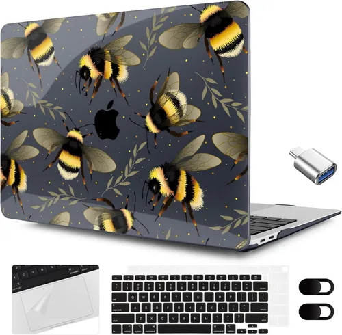 Miniatura 48 de MEEgoodo para MacBook Air de 13.3 pulgadas, funda 2021 2020 2019 2018 A2337 M1 A2179 A1932, carcasa transparente para MacBook Air M1, carcasa dura
