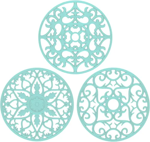 Miniatura 14 de ME.FAN - Salvamanteles de silicona multiusos para tallar – Juego de 3 alfombrillas resistentes al calor – Premium aislado flexible y duradero 3