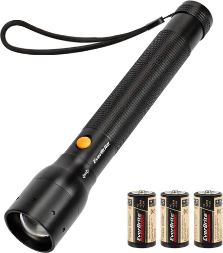 Miniatura 11 de EverBrite Mini Linterna, Luz LED con Zoom, 3 Modos, 3 Pilas AAA Incluidas, Linterna de Mano Pequeña para Camping, Emergencia, Hogar – Negro, Regalos