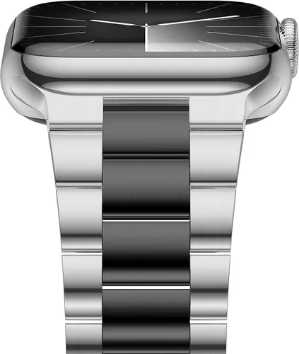Miniatura 15 de iiteeology Correa ligera de acero inoxidable diseñada para Apple Watch Series 1-11, 42mm, 41mm, 40mm, 38mm, SE2 y SE3, reemplazo de correas iWatch