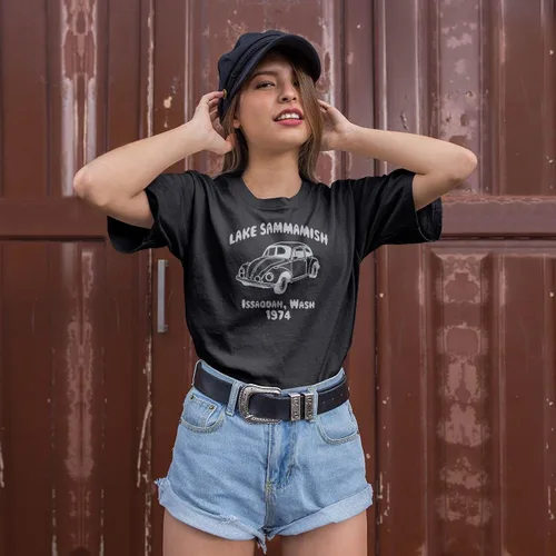 Miniatura 3 de Camiseta para hombre y mujer Lake Sammamish V-W Beetle 1974 Ted Bundy Camisas para hombres mujeres amigos cuello fresco, Varios