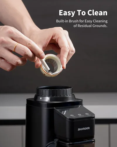Miniatura 6 de SHARDOR Molinillo de café profesional con rebabas cónicas, molinillo de granos de café con 48 ajustes de molienda para expreso, goteo y prensa Negro