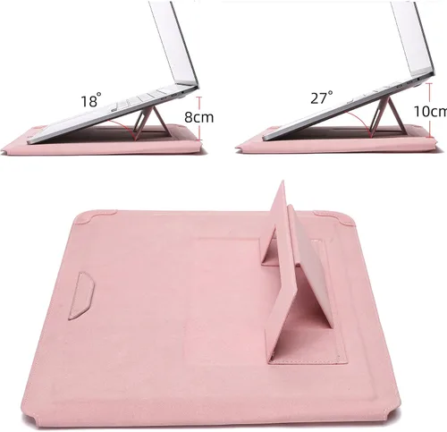 Miniatura 5 de Funda para portátil con soporte y alfombrilla para ratón de 15-16 pulgadas Funda para portátil Funda para Chromebook Cubierta protectora de cuero