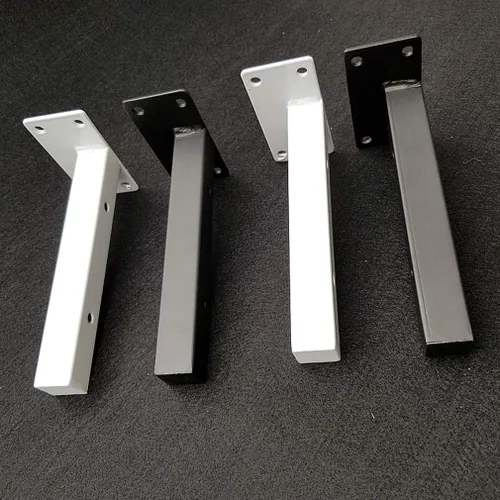 Miniatura 7 de Soporte de estante de tubo cuadrado flotante blanco, montado en la pared, soportes de soporte de ángulo de 90 grados, soporte de estante de división