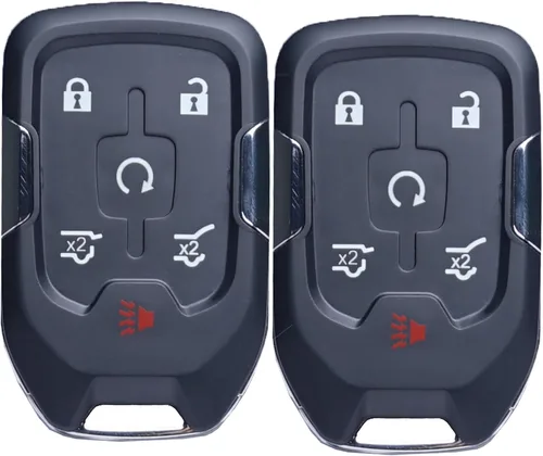 Miniatura 6 de SUPALAND Llavero de Reemplazo para Coche Compatible con Chevy Suburban Tahoe GMC Yukon/Yukon XL Denali 2015-2020 Arranque por Botón 6 Botones