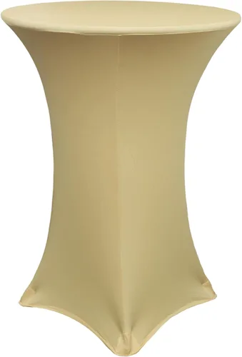 Miniatura 9 de YOUR CHAIR COVERS - Mantel redondo de elastano elástico para cóctel, 30 pulgadas de profundidad x 42 pulgadas de alto, color amarillo, mantel