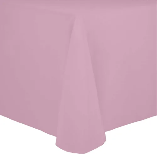 Miniatura 9 de Ultimate Textile Cotton-Feel - Mantel ovalado de poliéster hilado resistente a las manchas y a las arrugas, lavable a máquina, color berenjena, 1