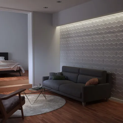 Miniatura 12 de Ekena Millwork WP20X20HBWH 19 5/8 pulgadas de ancho x 19 5/8 pulgadas de alto Panal EnduraWall Decorativo 3D Panel de Pared Cubre 2.67 pies cuadrados